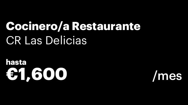 Cocinero/a Restaurante