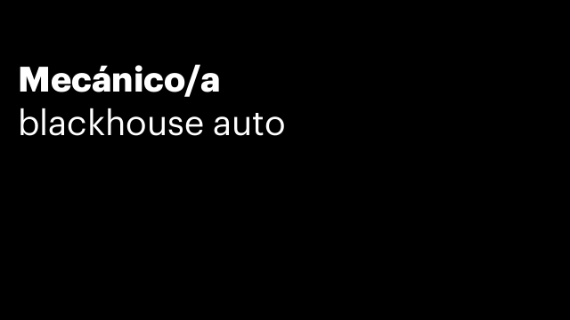 Mecánico/a