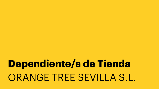 Dependiente/a de Tienda