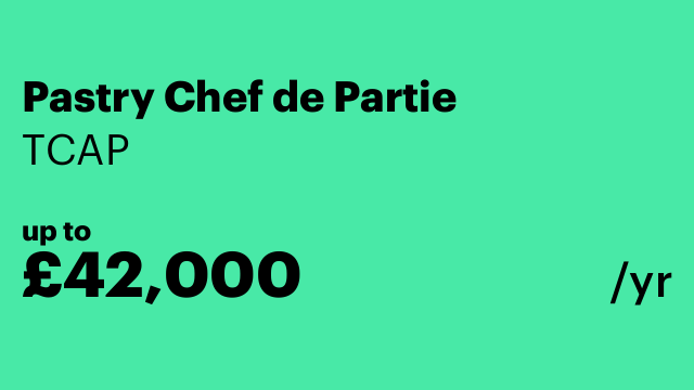 Pastry Chef de Partie