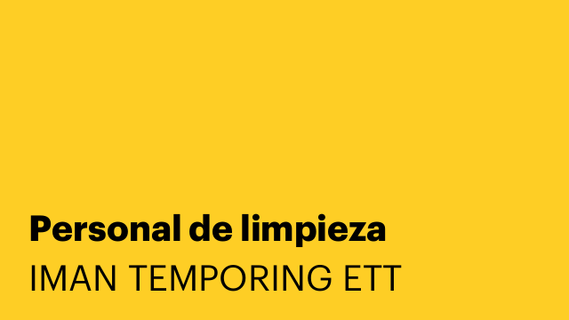 Personal de limpieza