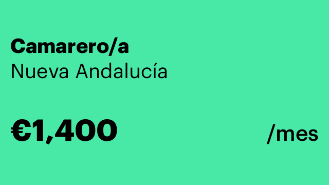 Camarero/a
