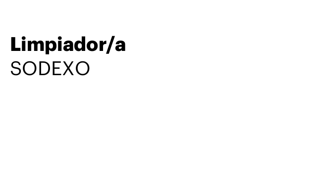 Limpiador/a