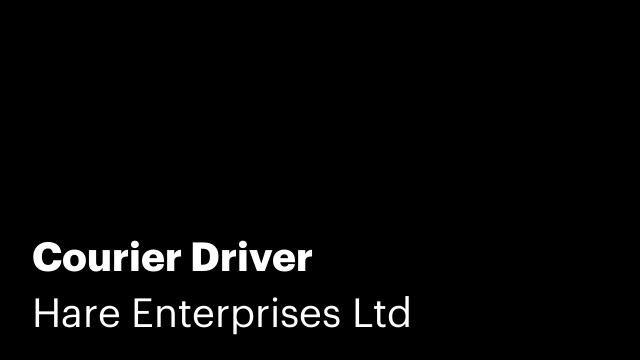 Courier Driver