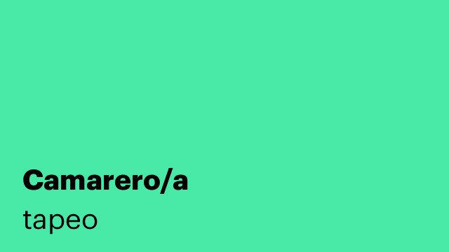 Camarero/a