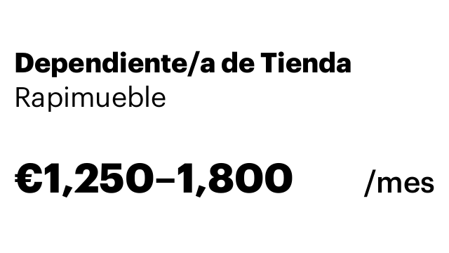 Dependiente/a de Tienda