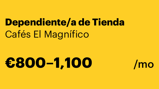 Dependiente/a de Tienda