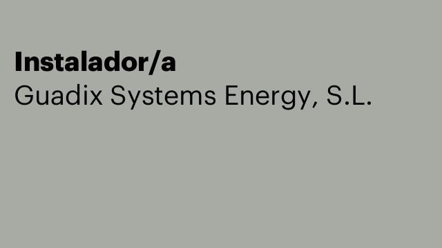 Instalador/a