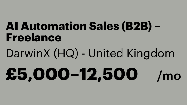 AI Automation Sales (B2B) – Freelance