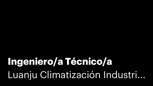 Ingeniero/a Técnico/a