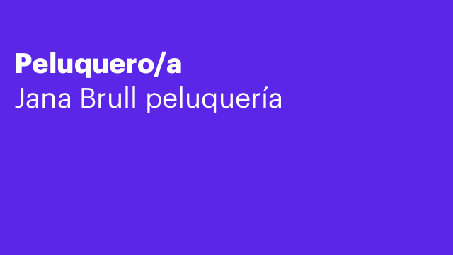 Peluquero/a