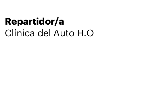 Repartidor/a