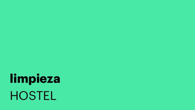 limpieza