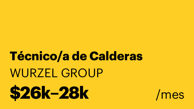 Técnico/a de Calderas