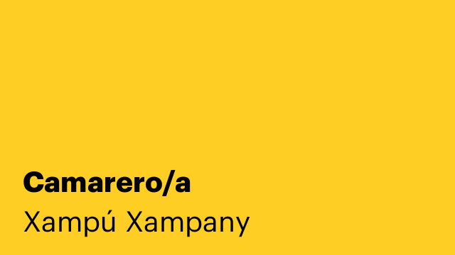 Camarero/a