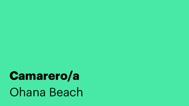 Camarero/a