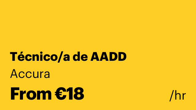 Técnico/a de AADD