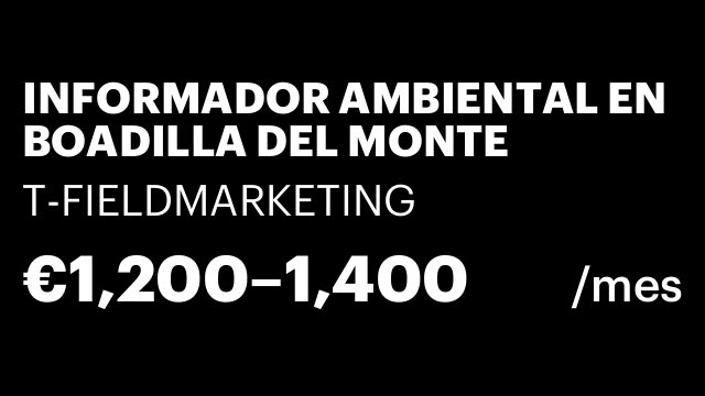 INFORMADOR AMBIENTAL EN BOADILLA DEL MONTE