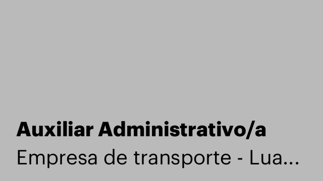 Auxiliar Administrativo/a
