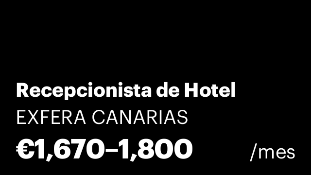 Recepcionista de Hotel