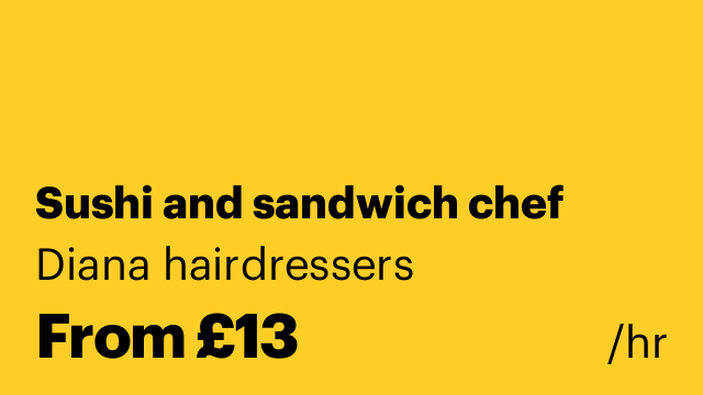 Sushi and sandwich chef