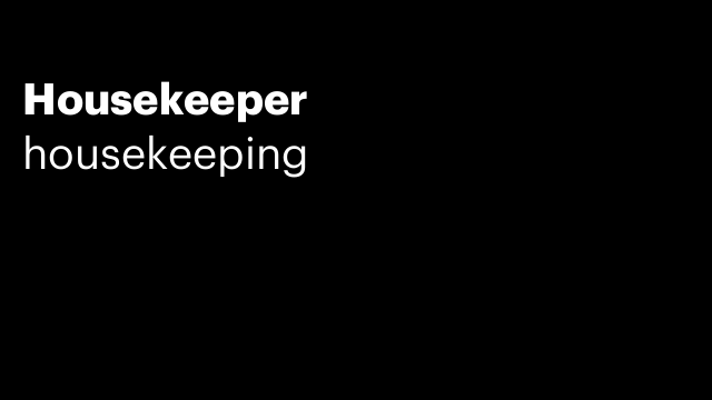 Housekeeper