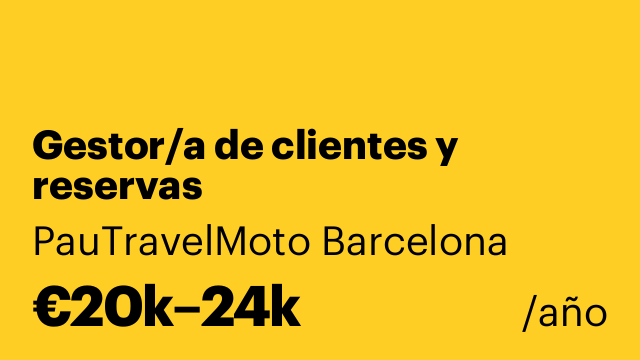 Gestor/a de clientes y reservas