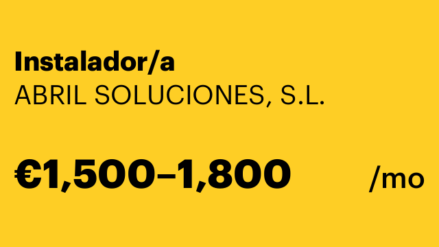 Instalador/a
