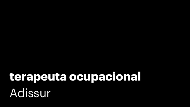terapeuta ocupacional