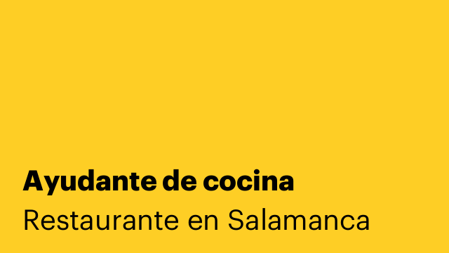 Ayudante de cocina