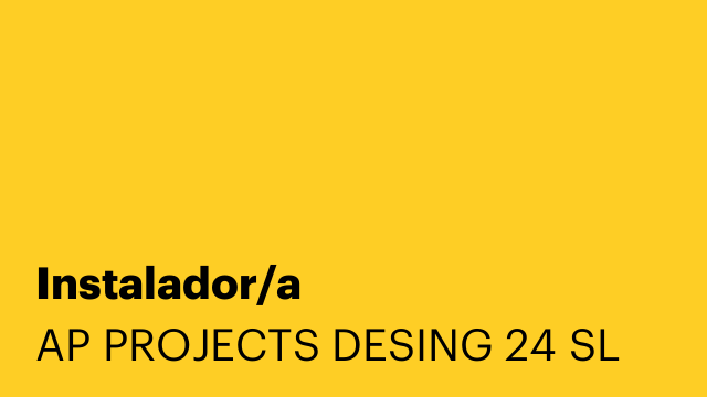 Instalador/a