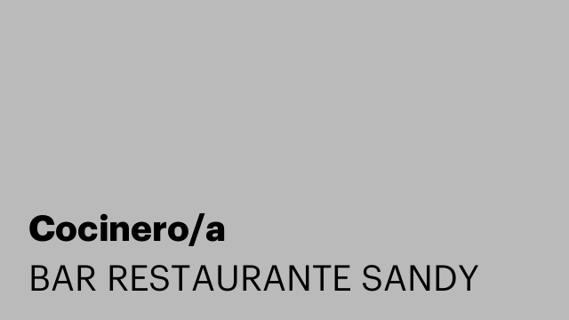 Cocinero/a
