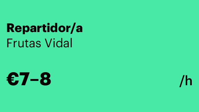 Repartidor/a