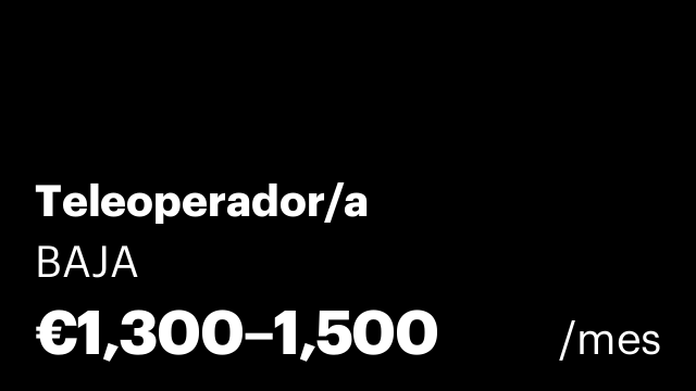 Teleoperador/a