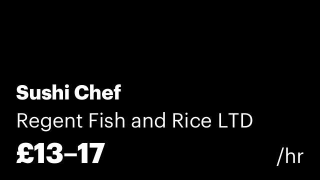 Sushi Chef