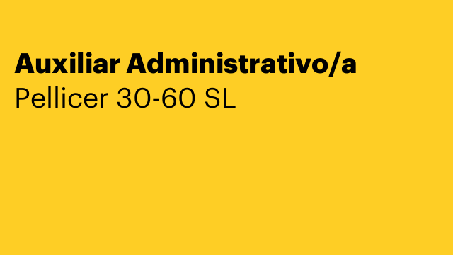 Auxiliar Administrativo/a