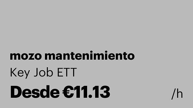 mozo mantenimiento