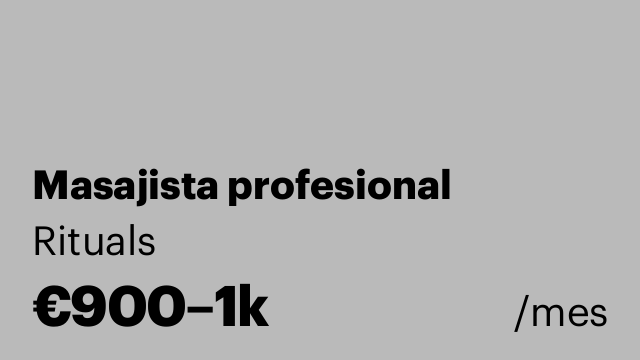Masajista profesional