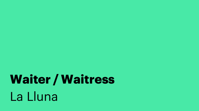 Waiter / Waitress