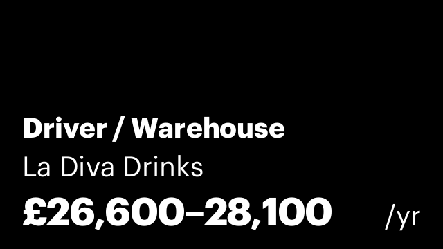 Driver / Warehouse