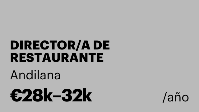 DIRECTOR/A DE RESTAURANTE