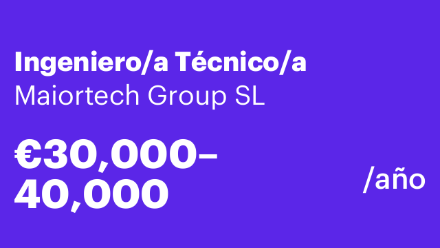Ingeniero/a Técnico/a