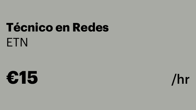 Técnico en Redes