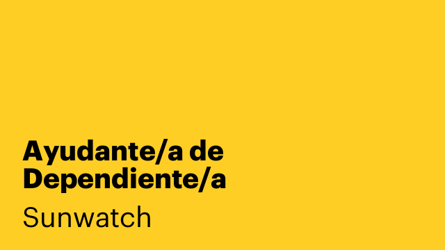 Ayudante/a de Dependiente/a