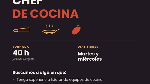 Jefe/a de Cocina