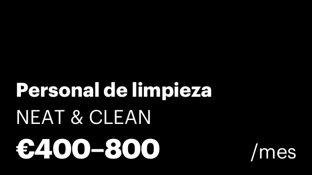 Personal de limpieza