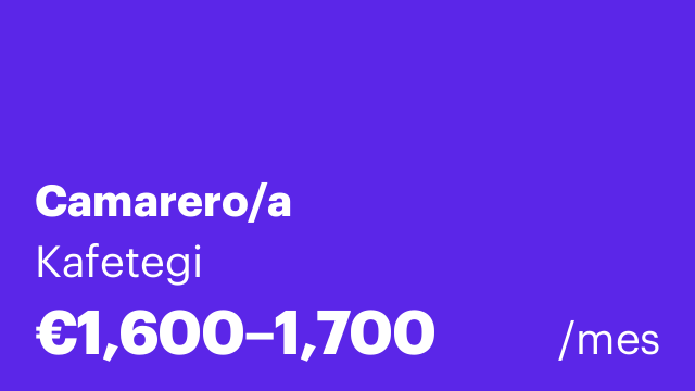Camarero/a
