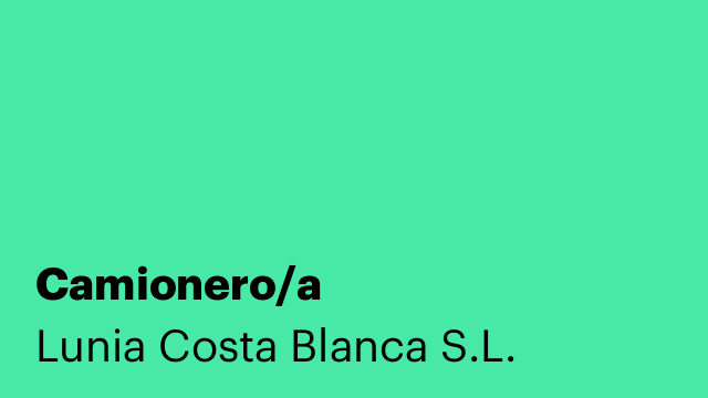 Camionero/a