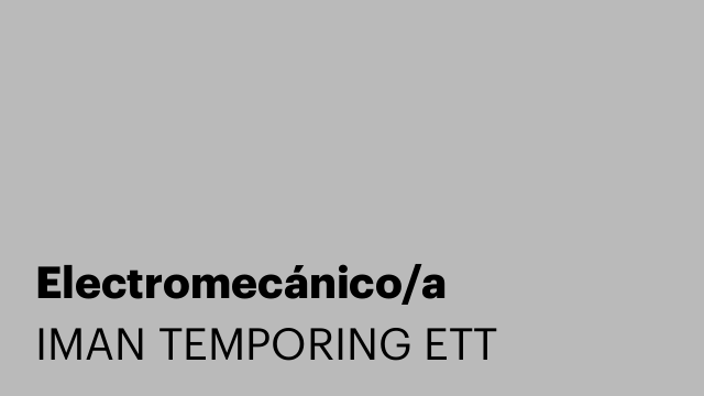 Electromecánico/a
