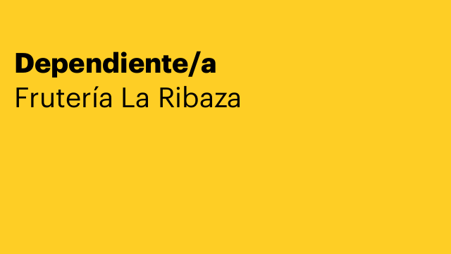 Dependiente/a